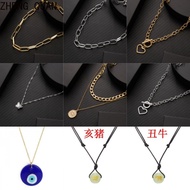 Clearance Sale ​Ring Chain Style Collarbone Necklace Delicate Layering Chain Minimalist Dainty Jewel