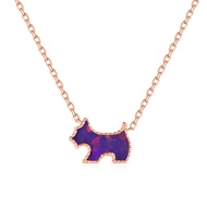 AGATHA | Colorful Dog Necklace French Style Elegant