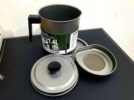 家用日式不銹鋼濾油壺 1.4L Stainless Steel Oil Filter Pot 過濾/裝油無難度 隔除用過的油殘渣 更健康衛生