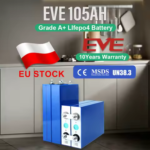 EU Stock EVE105 Grade A+ Lifepo4 Battery EV Class 12V 24V 48V 96V Lithium Iron Phosphate Rechargeabl