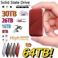 2023 New Original Portable SSD 500GB 2TB Type-C USB 3.1 Hard Disk SSD 2TB 4TB 6TB 8TB 16TB 30TB 64TB SSD Hard Disk for Laptop