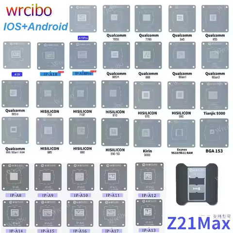 Mijing Z21 Max A8~A19 CPU Reballing Magnetic Platform For iPhone 6-17 Pro MAX Android Phone Repair A