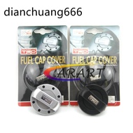 TRD Silver/Black Decorate Car Fuel Tank Cap Gas Oil Cap Cover Fit for Toyota