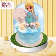[Gin Thye] Elsa | Blue Disney Frozen Birthday Cake (5inch / 7inch) Chocolate/Vanilla-Fresh Baked