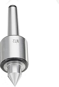 Alloy Steel Silver MT2 0.000197" Lathe Live Center Taper Tool Live Revolving Milling Center Taper Ma