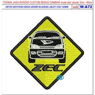 HD-167 ZEC CAR MOTORCYCLES/RACING/CLUB EMBROIDERY PATCH