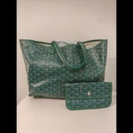 Goyard St Louis tote pm green