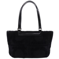 Salvatore Ferragamo Ferragamo Gancini 托特包 DV-21 0829 琺瑯羊毛黑色單肩包/手提包 A4 拉鍊 女士 [二手]