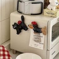 8 Refrigerator Stickers d Three-Dimensional Cute Large Creative Kitten Dachshund Dog Decoration Magn