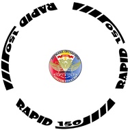 RAPID 150 MAGS STICKER set for 2 mags front and rear both sides