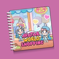 Avatar World Shopping Mall Paper Doll Children's Toy - Avatar World Mall Educational Toy Pretend Pla
