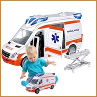 Simulation Ambulance Toys for Kids City Rescue Vehicle Ambulance Car With Lights And Sound Birthday 