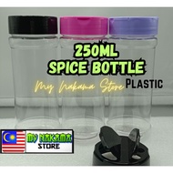 250ML Botol Rempah Plastik PET  [ Spice Seasoning Bottle ]