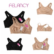 FELANCY BRA 072-07029 029 FRONT HOOK BRA WITHOUT WIRE BLACK SIZE 34B (B75)