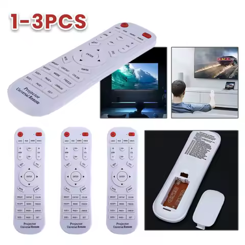 1-3Pcs Universal Projector Remote Control for INFOCUS SONY BENQ EPSON VIEWSONIC SAMSUNG Projector Pa