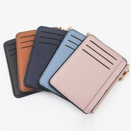 DEDETRIPE Card Holder Card Case Credit Card Organizer Wallet Purse Zipper Ultra-thin Mini Simplicity