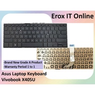 Asus Vivobook 14 X405 X405U X405UA X405UQ X405UR S4000U 0KNB0-F120US00 AEXKDU000 9Z.NDASQ.201 NSK-WJ201 Laptop Keyboard