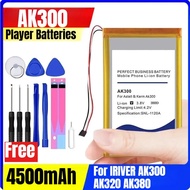 4500mAh Player Rechargeable Batteries for IRIVER AK300 AK320 AK380