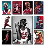 Basketball Player Poster M-Michaell-J-Jordan Canvas Painting Posters and Prints Wall Art Pictures fo
