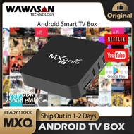 WAWASAN MXQ 4K TV Box 4K HD 8+128G 2.4Ghz WiFi Connection MaliG31 CPU Media Player TV Box