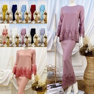 Noreen Kurung Kedah Lace Nikah Tunang Annual Dinner Baju Pengantin Sanding Baju Raya Kurung Brides S