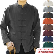 LPM 17152 17156 17160 Baju Atasan Koko Pria Lengan Panjang KOKO CHEONGSAM IPMAN TERMURAH TERBARU TER