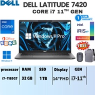 Dell Latitude 7420 i7-11th Gen Vpro 1185G7 | Intel iris Xe 14 Inch Full HD Touchscreen Ultra Book| 3