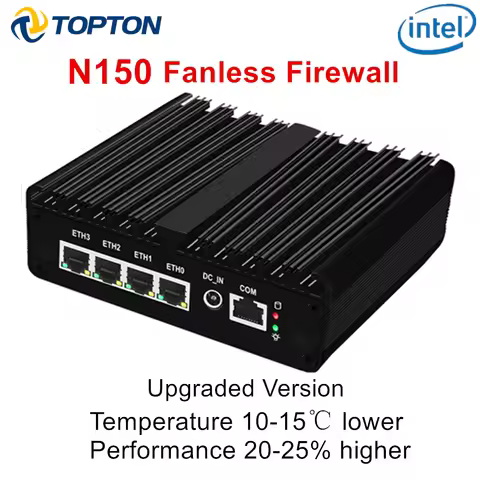 Intel N150 N100 Mini PC Firewall Router 4 LAN i226-V 2.5G Celeron N5105 N6210 NVMe Fanless Mini Comp