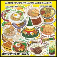 [1 pack] Indonesian Food Stickers Suitable for souvenirs scrapbook/s journal/s diary/s Sticker Pack/