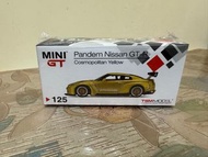 MINI GT 125 Nissan GT-R R35 GT Wing Cosmopolitan Yellow