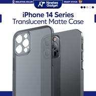 iP 14 Pro Max/14 Pro/14 Plus/14 Matte Translucent Phone Case Cover Casing Ultra Thin