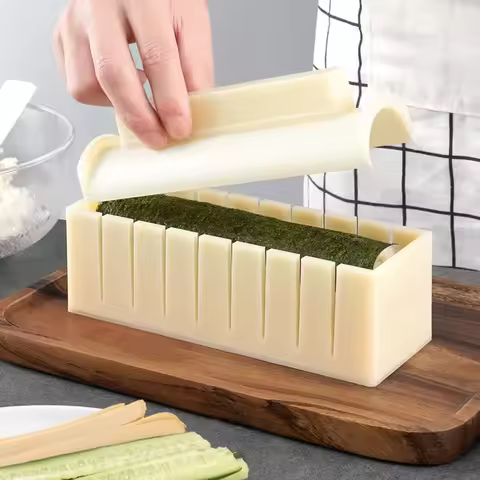 Make Sushi Machine Cutter Sushi Maker Kimbap Sushi Rolls Mold Round Square Heart-shaped Onigiri Mold