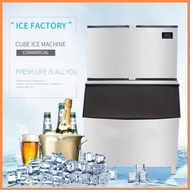 Iceler Mesin Es Batu Kristal 1 Ton Commercial Ice Maker 1000KG/24JAM Ice Cube Machine 1000 Kg