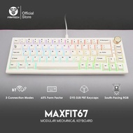 Fantech MAXFIT67 Mini Mechanical Keyboard Wired And Bluetooth 5.0 Wireless Hot Swap &amp; PBT 65% Keyboard For Keyboard Gamer