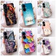 For Tecno Camon 19 CI6n Case 19Pro Cute Cartoon Fashion Flowers Funny Painted Casing For Tecno Camon