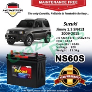 Münster Robust MF CMF NS60S | 55B24RS (45AH) Car Battery Bateri Kereta for Suzuki Jimny Jimmy 1.3 SN