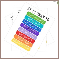 🔧 Inspirational Posters Coated Paper para sa Classroom Environment 3 Sheets 9.98x7.98in