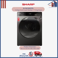 Sharp ES-FW105D7PS 10.5kg Front Load Washer / 7.0 kg Dryer