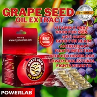 ORIGINAL Grapeseed Powerlab Grape seed Oil extract 500mg Immune Booster Anti Oxidants Detoxifier