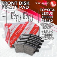 Toyota Lexus GS300 GS460 GRS190 IS250 GRL10 ASE30 GRX130 Genuine Front Disk Brake Pad Disc Brek 0446
