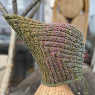 綠野仙境 造型尖尖護耳帽 手工編織羊毛帽