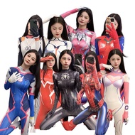 现货速发/黑蜘蛛侠明日香妲己DVA琪亚娜绫波丽Zerotwo紧身连体衣cos服动漫4.11 In-stock fast delivery/Black Spider-Man Asuka Daji D.V