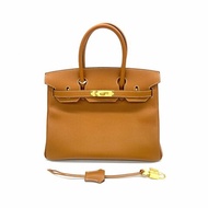 Hermès 金棕 Birkin30 內縫 epsom A刻 手提包