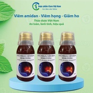 Combo of 3 bottles of Minh Cuong tonsillitis and Sore Throat with Vietnamese herbs to support sore t