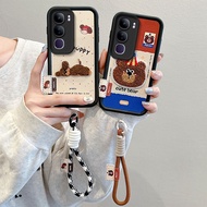 Casing vivo y19s case Embroidered leather pattern phone case