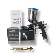 XAPR spray gun F75 setara meiji alat semprot cat nozzle 15mm tabung atas 400ml kualitas sama meiji