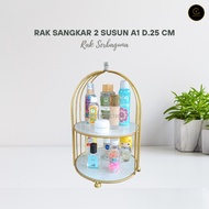 Yen 2-Tier Cage Rack A1 Marble Base 5mm Multipurpose Stacking Rack