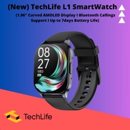 REALME Techlife Smart Watch L1 I 1.96" Curved AMOLED Display I Bluetooth Callings Support I Up to 7d