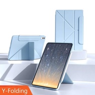 Lenovo Legion Y700 Gen 2 / Y700 Gen 3 8.8 Inch Flip Case Simple Buckle 3 Y-Fold Magnetic Casing