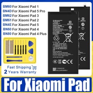 High Quality BM61 BM62 BN4D BM60 BN4E BN80 BN60 Tablet Replace Battey For Xiaomi Pad 1 2 3 4 5 Plus 